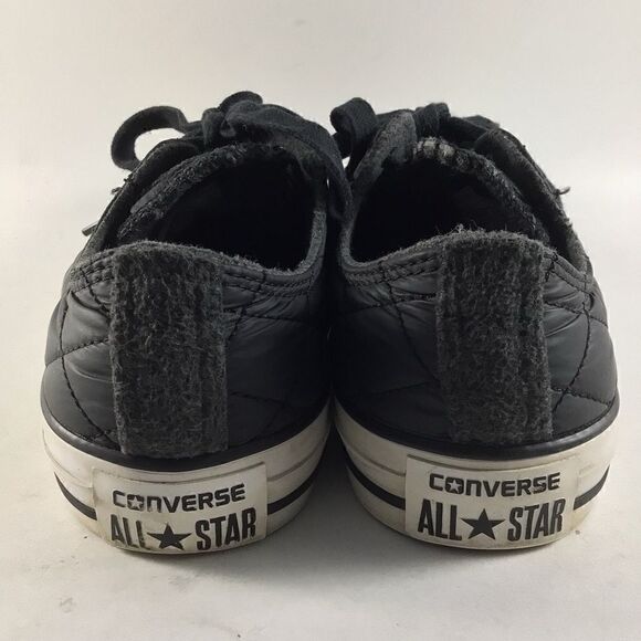 Converse CTAS OX womens shoes quilted lace up sneakers black size 7 - Picture 7 of 8